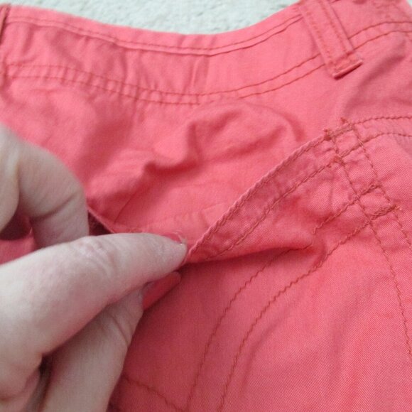 Faded Glory Skirt Womens Size 6 Red‎ Coral Pink A Line Knee Length Zip Up - Picture 4 of 4